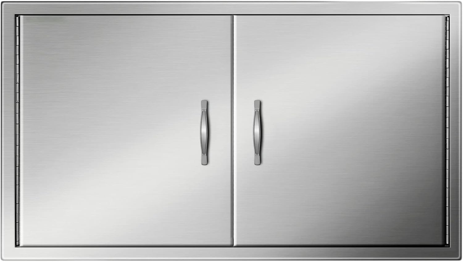Stainless Steel Double BBQ Door 39W x 26H Inch R68847