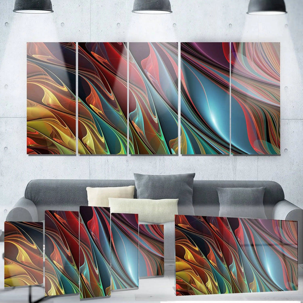 Metal & Leaves Graphic Art W831