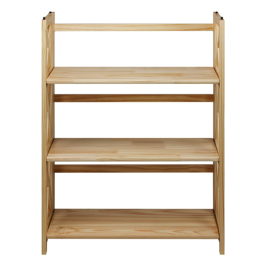 3 Shelf Folding Bookcase Natural G5786