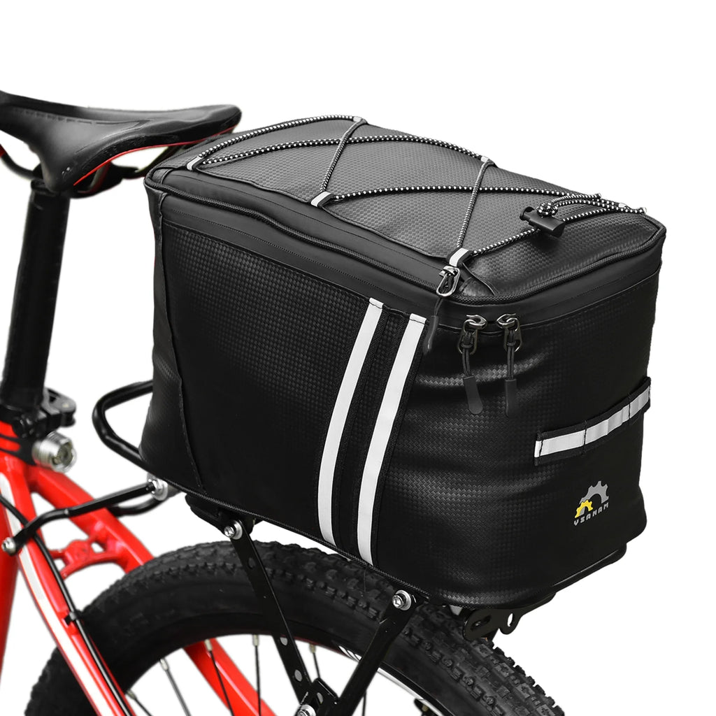 Water Resistant Bike Trunk Bag with Thermal Insulation Compartment F8845