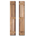 Natural Cedar Board-n-Batten Shutters Pair J31076