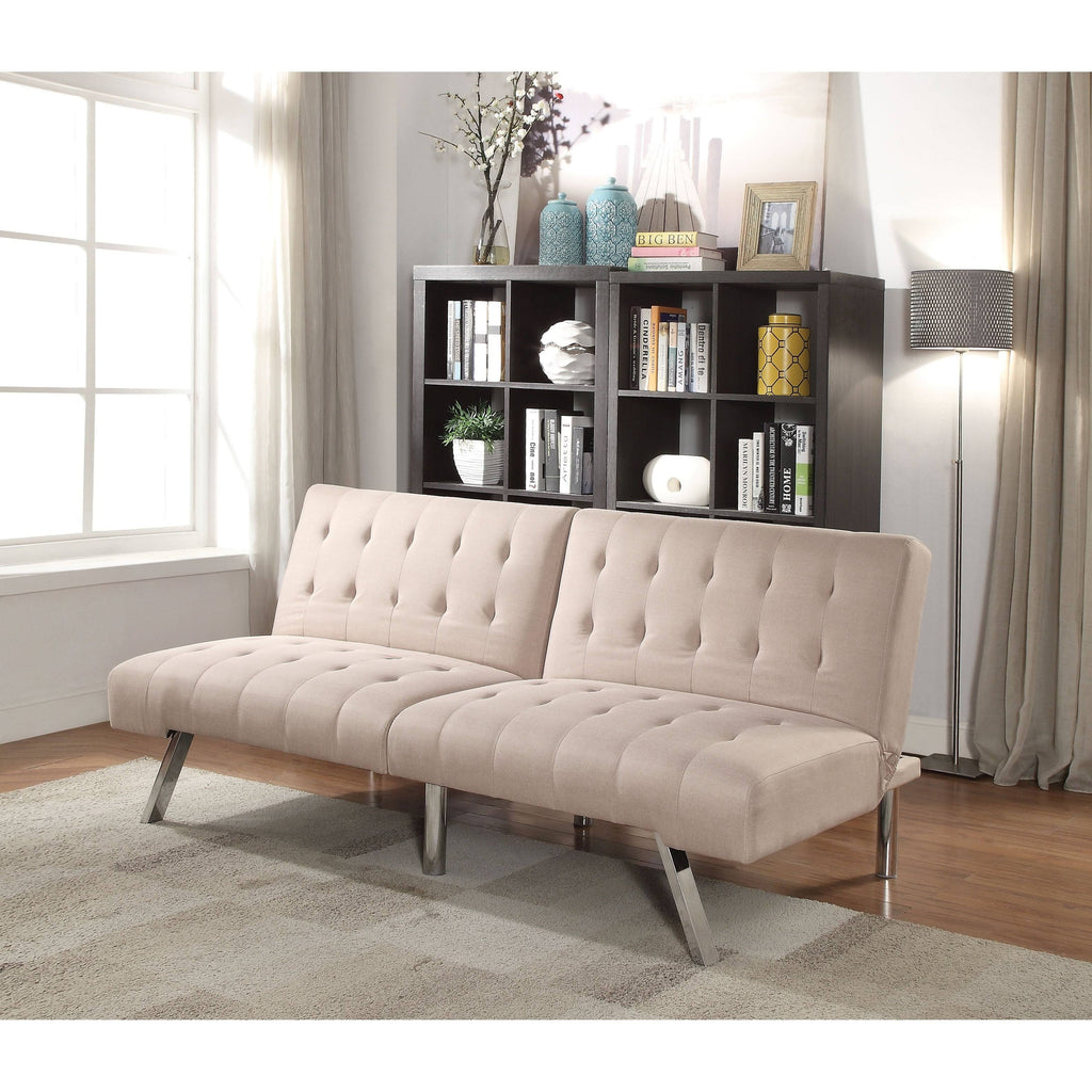 Beige Linen Adjustable Sofa M8113