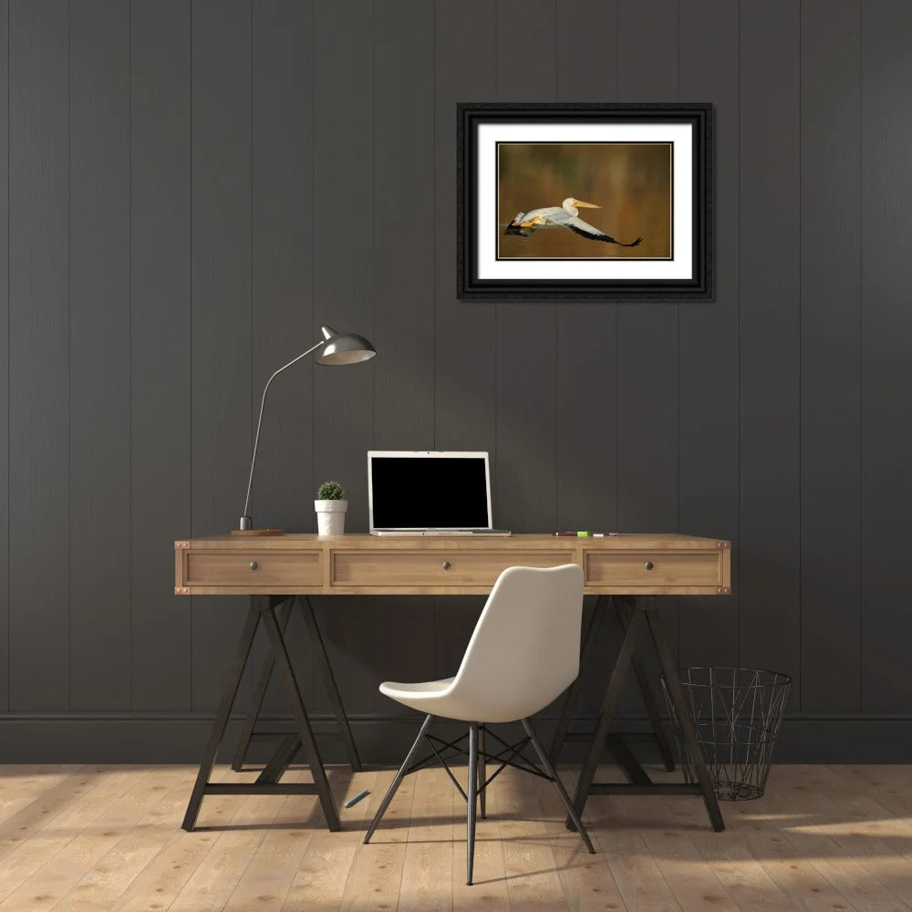 Black Ornate Wood Framed Art Print E89469