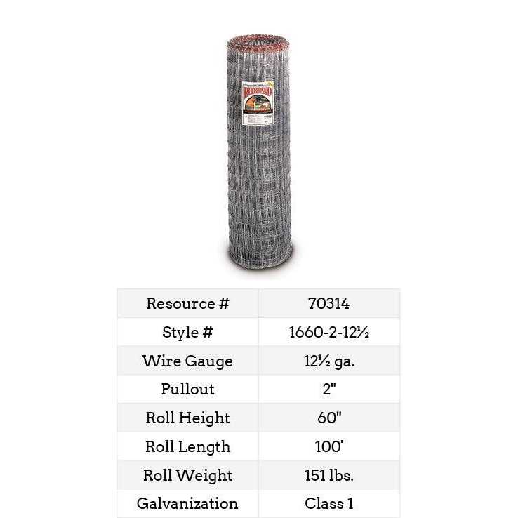 Non-Climb Horse Fence 60 in. x 100 ft Q5041