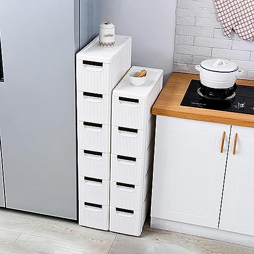 Thin Floor Cabinet with Drawer and Storage Shelf O880339