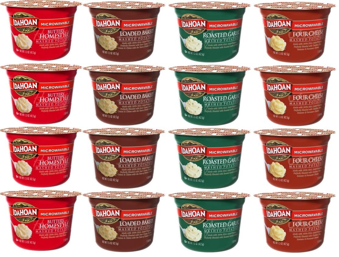 Mashed Potatoes Microwavable Single Serve Cups 16 PACK 1.5 oz H3993
