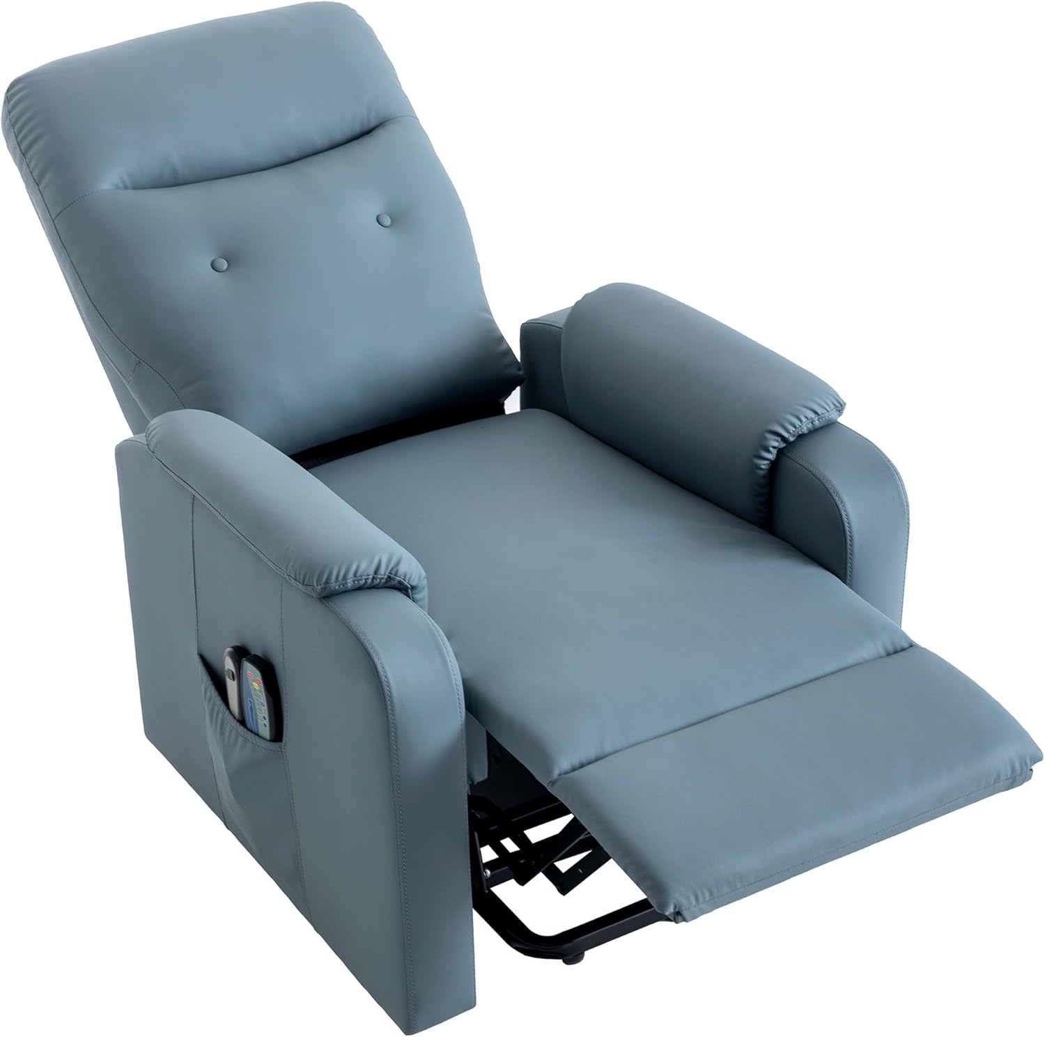 Power Lift Recliner Chair with Adjustable Heated Massage, Blue X691239