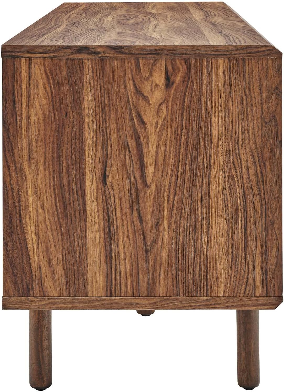 Walnut MDF Particleboard TV and Record Stand P16952