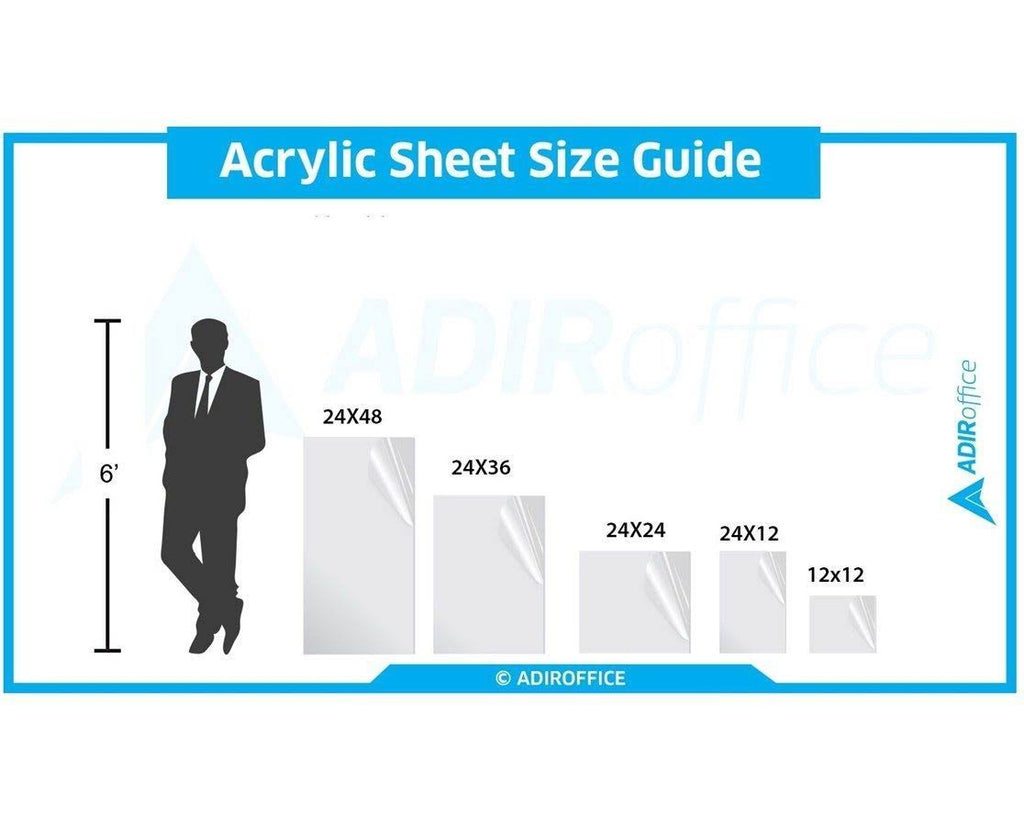 Clear Plexiglass Acrylic Sheet (3-Pack) A462