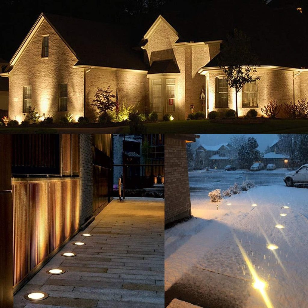 8 Pack 3W LED Warm White Low Voltage Landscape Lights F4562