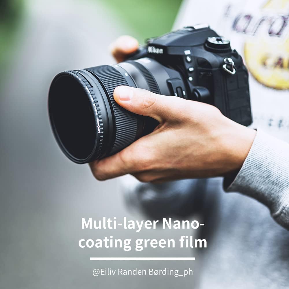 82mm Variable ND Filter ND32-ND512 Neutral Density Lens Filter with Multi-Layer Coatings O2973