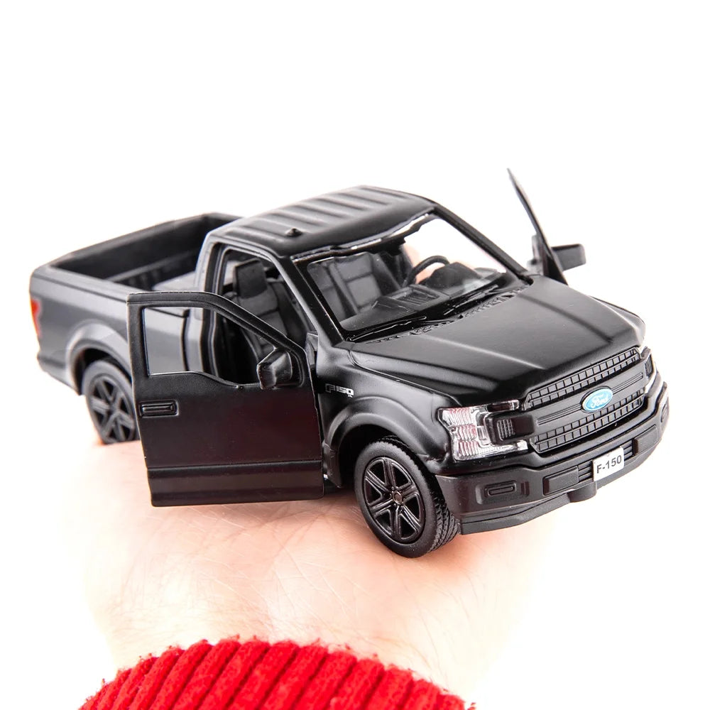 1/36 Scale F150 Pickup Truck Casting Car Model, Zinc Alloy Pull Back Toy Car L358