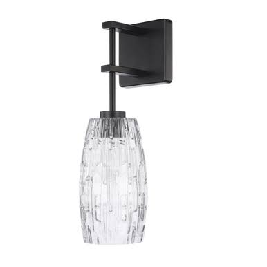 Matte Black 1-Light Sconce Y820