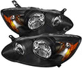 Smoke Lens Head Lights and Amber Corner Signal Lamps Pair Y755620