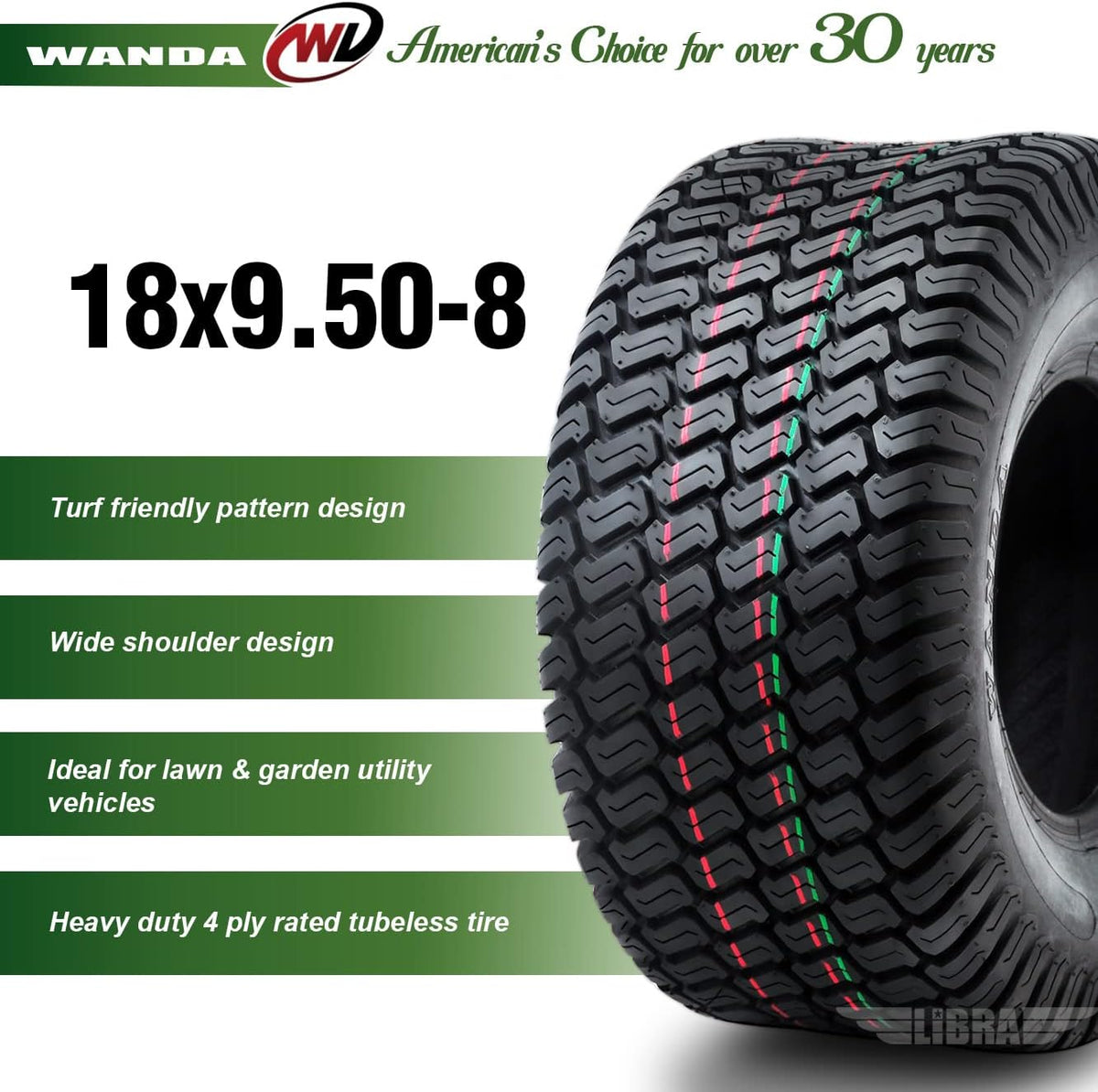 16x6.50-8 Turf Tires Pack of 2 X75727