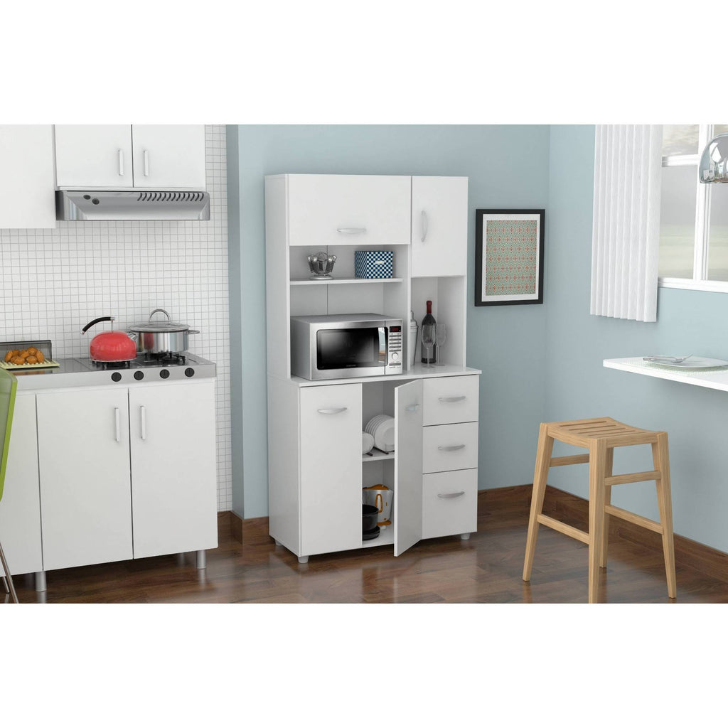 White Kitchen Storage Cabinet V95102