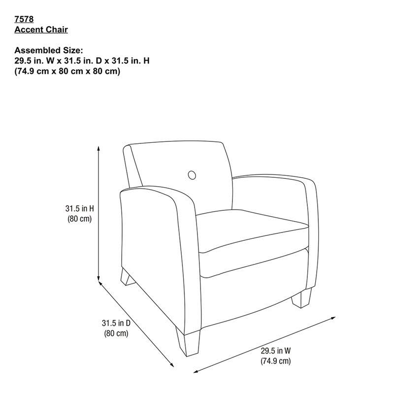 Charcoal Accent Chair J4068