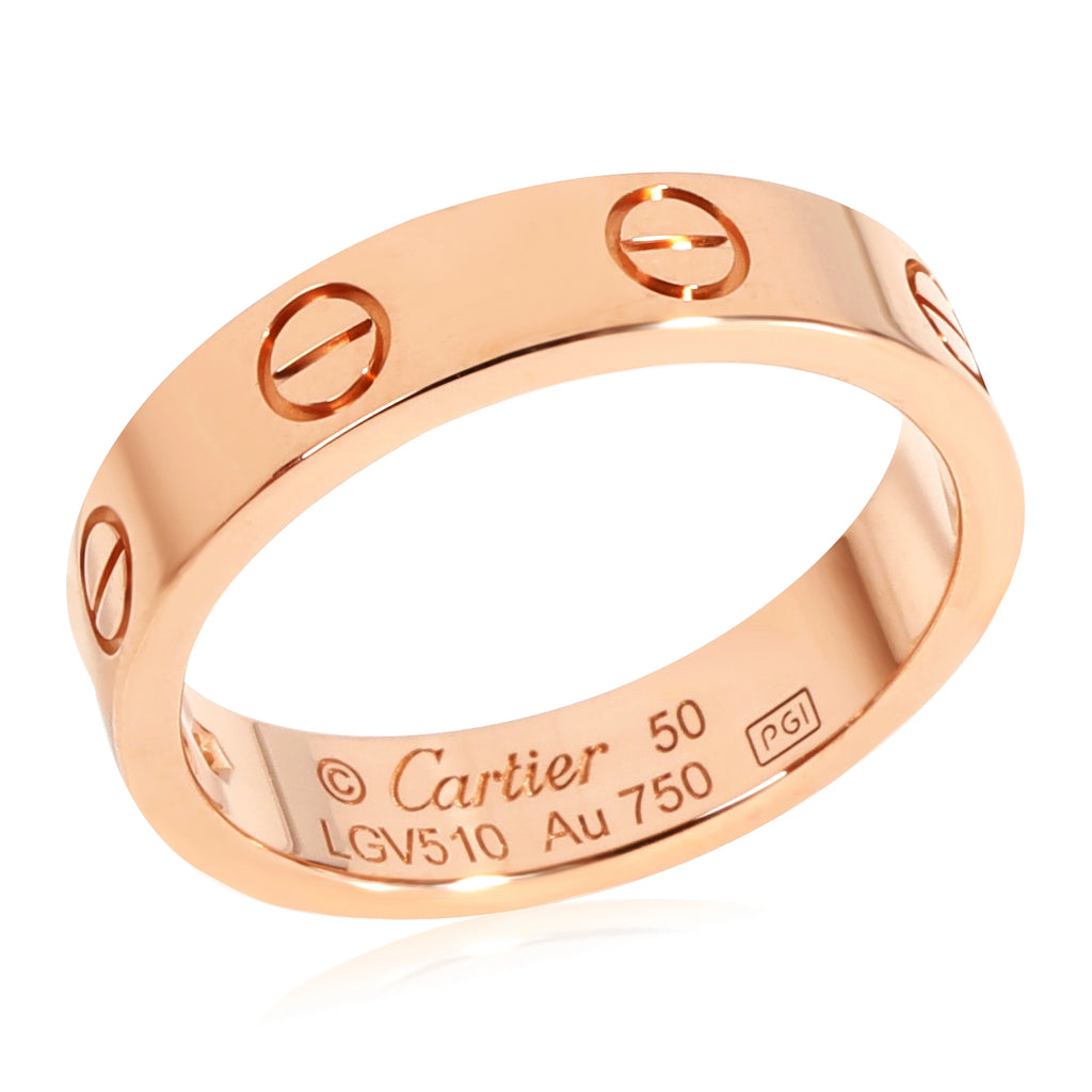 18k Rose Gold Wedding Band with 1 Diamond Z570