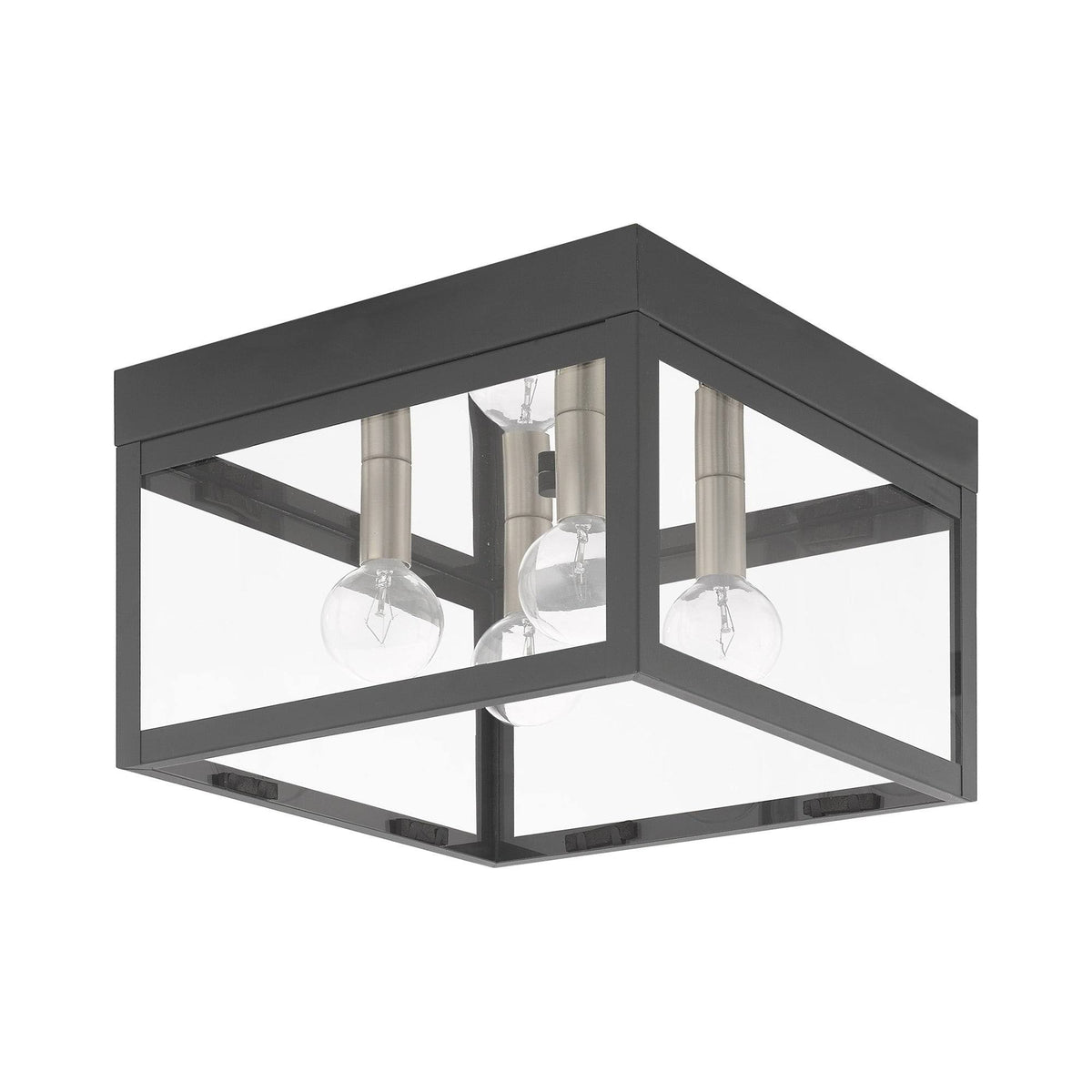 Scandinavian Gray 4 Light Outdoor Ceiling Mount S3650