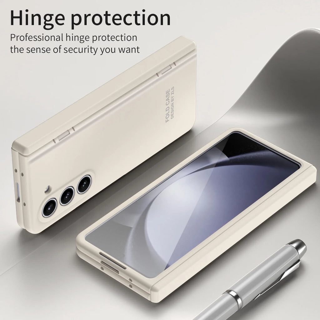 White Slim Full Body Case with Tempered Glass Screen Protector V805306