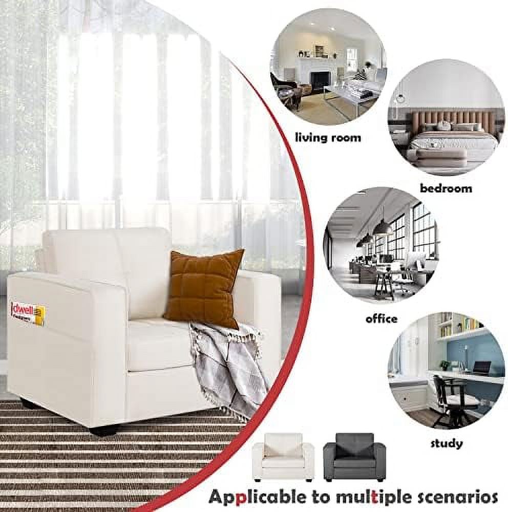 Cream Beige Tufted Accent Chair R152