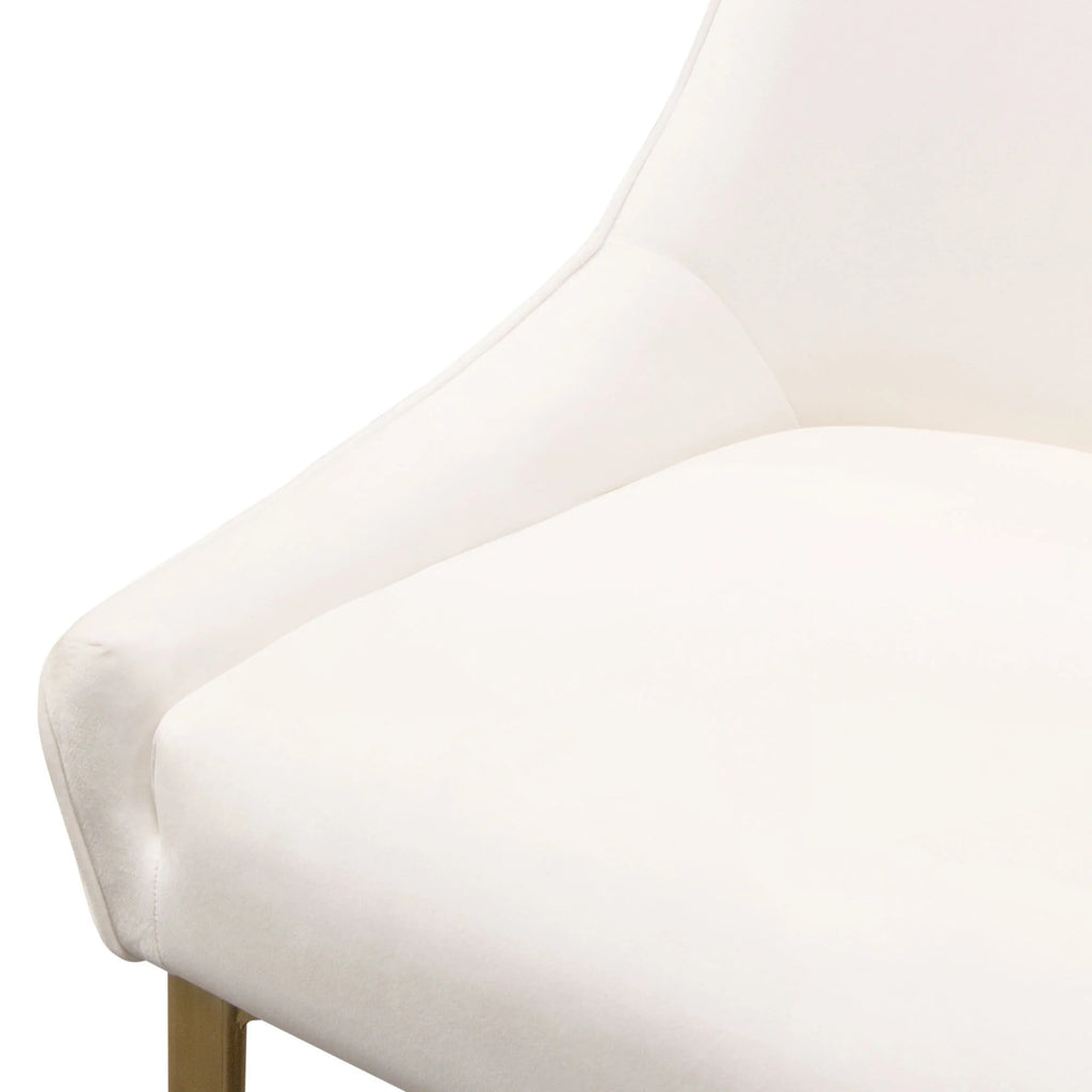 Cream Velvet Conference Dining Chairs Set of 2 N864