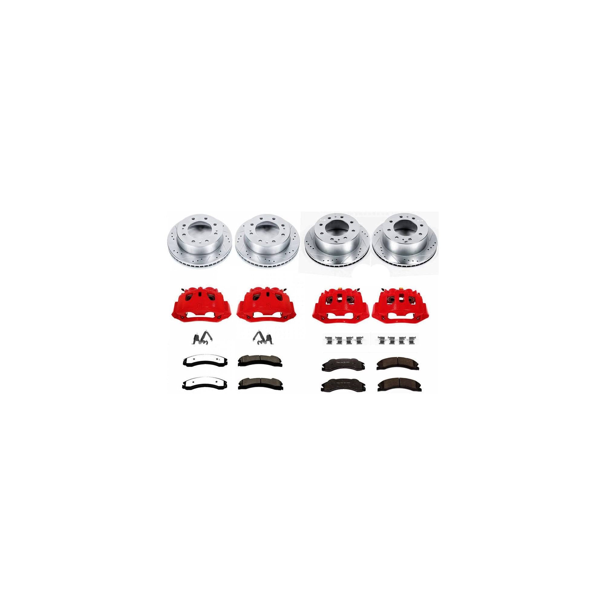 Front & Rear Z36 Truck and Tow Brake Kit with Calipers N3777