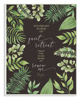 Green Leaf Psalm Quote Typography, 24 x 30 L33166