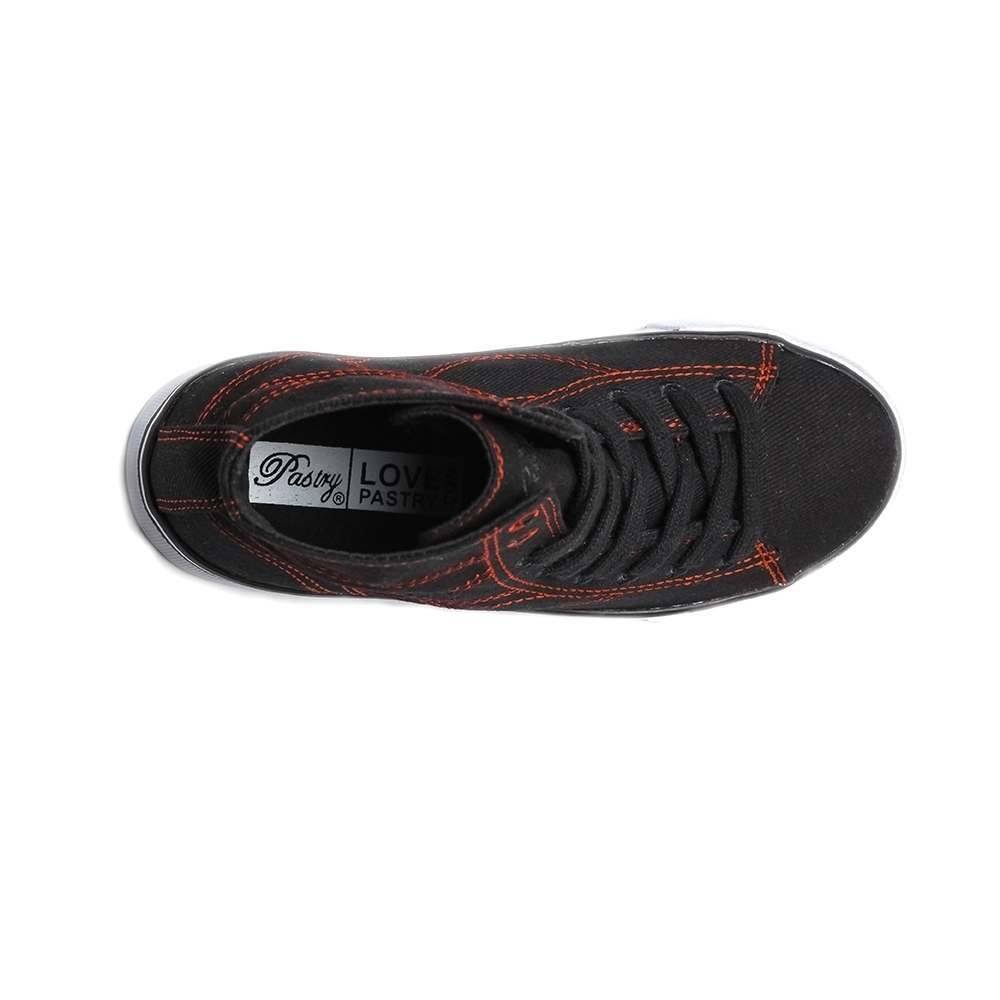 Black / Red Canvas High Tops R861308