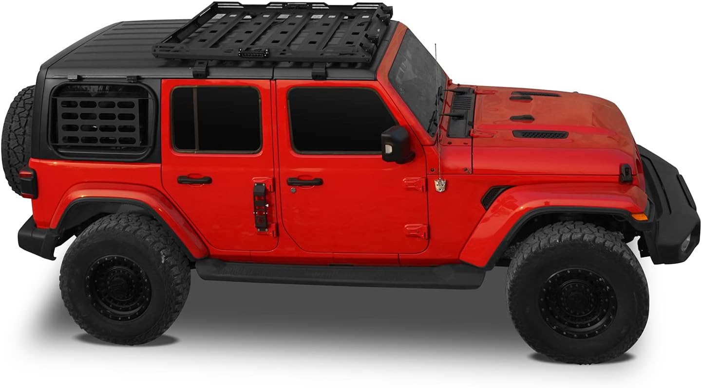 Roof Rack Cargo Basket Carrier for Jeep Wrangler JL 4 Doors Gladiator JT G703091
