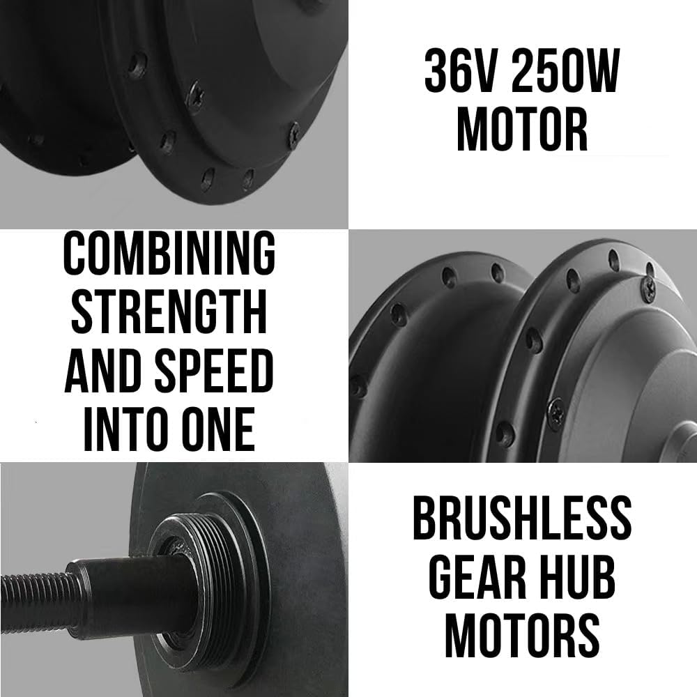 36v 250w Brushless Gearless Rear Hub Motor Electric Bike Kit B469015