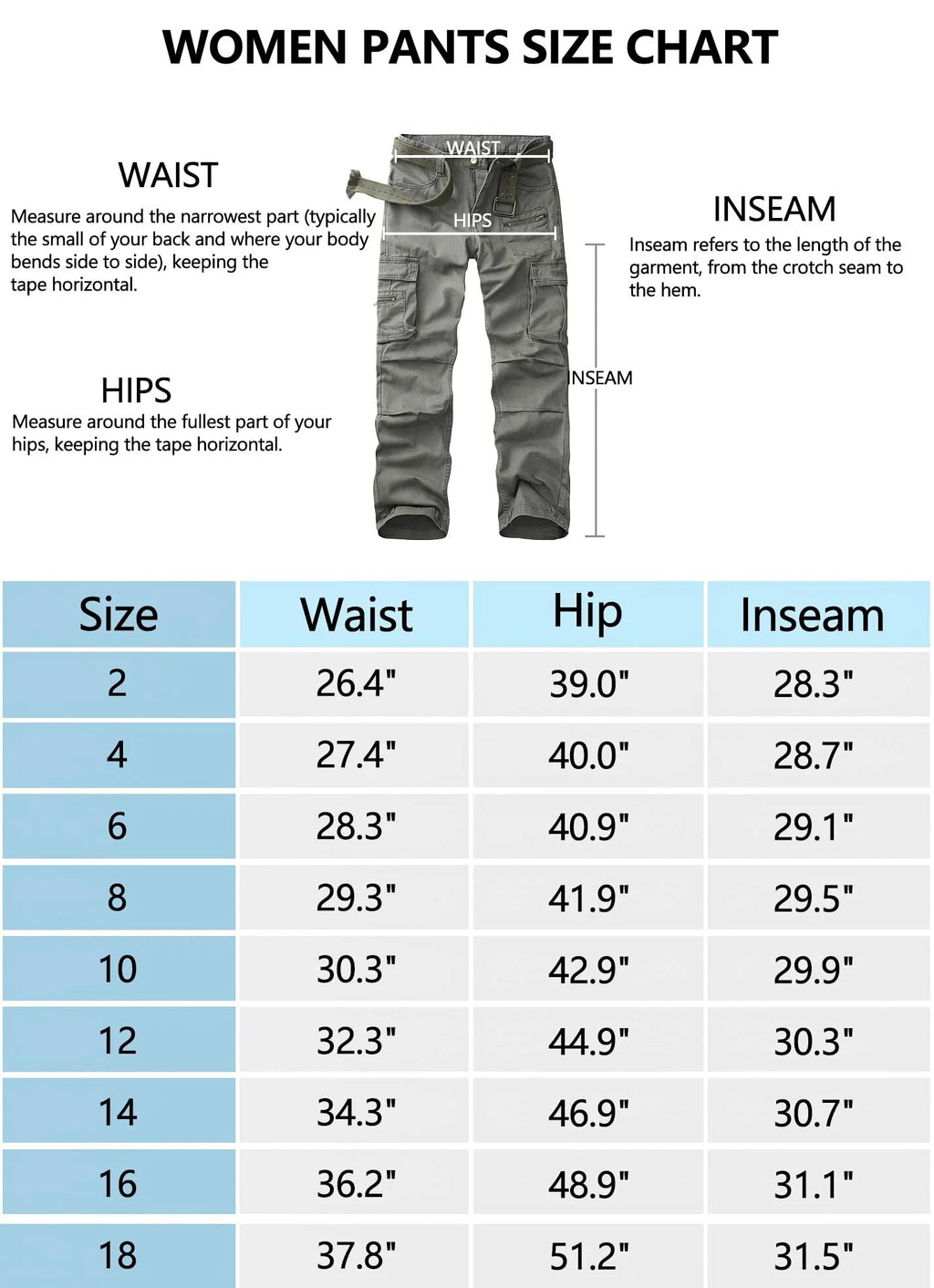 Women's Relaxed Fit Cargo Pants with Zipper Pockets O68076