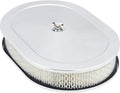Oval 12 Inch Chrome Air Cleaner Pack of 2 L6656