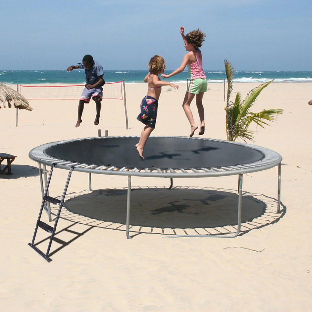 2 Step Trampoline Ladder with Wide Skid-Proof Steps L365919