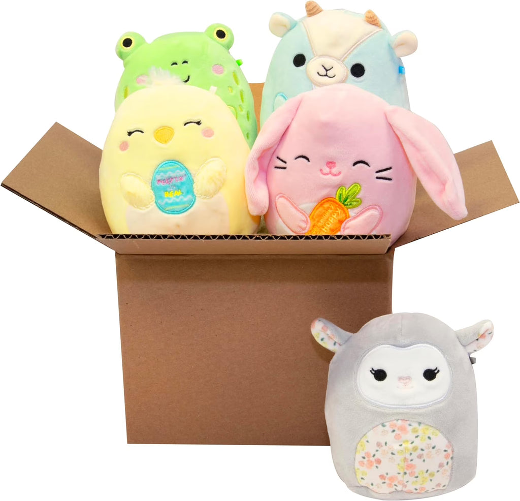 5 Pack Collectible Soft & Squishy Mini Plush Toy W47956