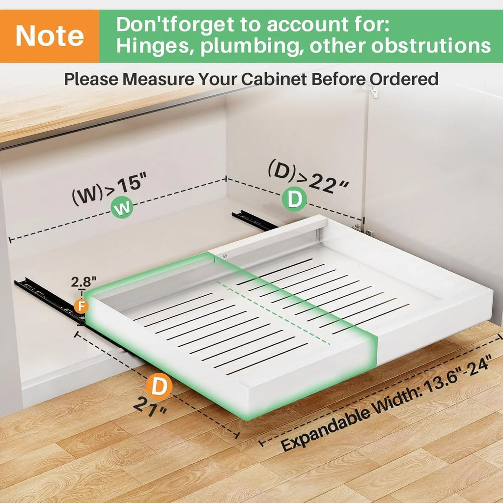 Expandable Heavy Duty Pull out Cabinet Organizer X729270