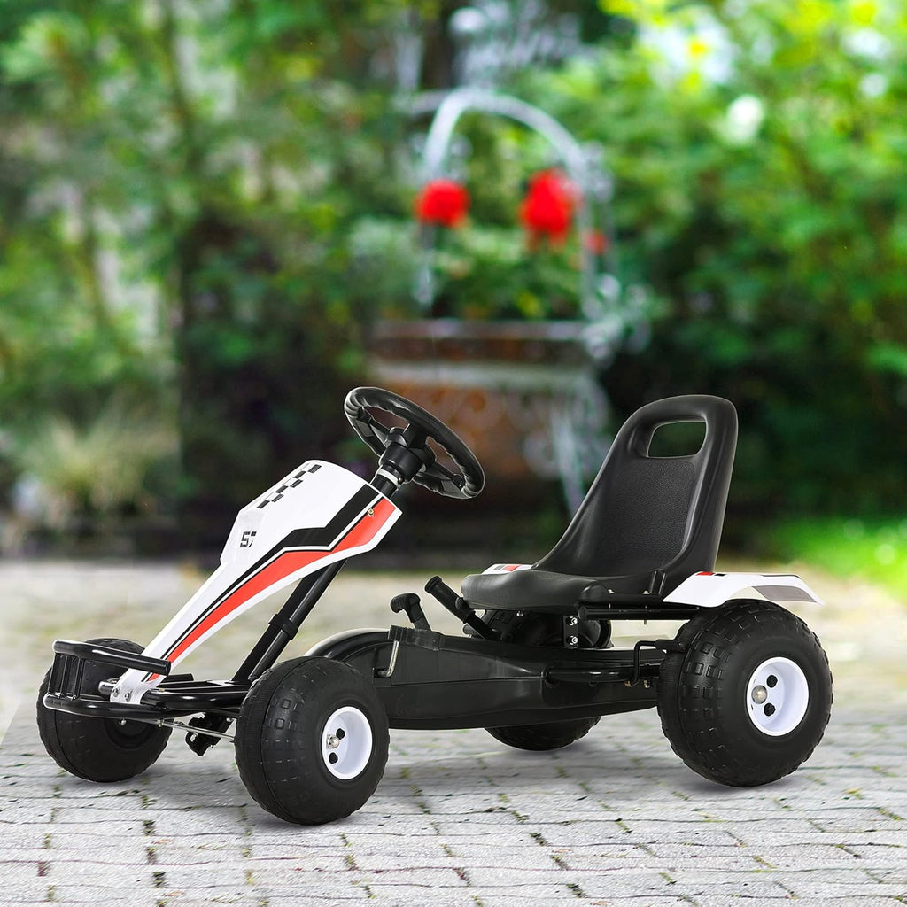 Black Pedal Go Kart with Adjustable Seat E375