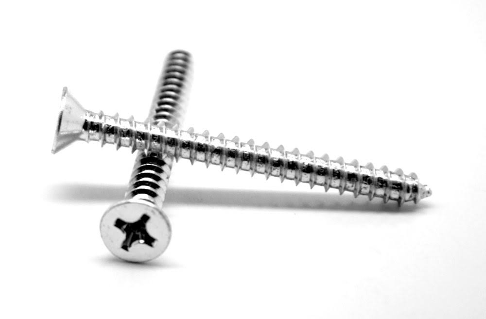 12-11 x 3x22 Sheet Metal Screw Phillips Flat Head Type A Low Carbon Steel Zinc Plated Pk 1000 S849