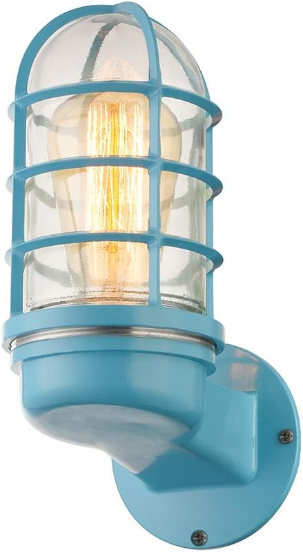 Green Finish Metal Cage Wall Sconce X2766