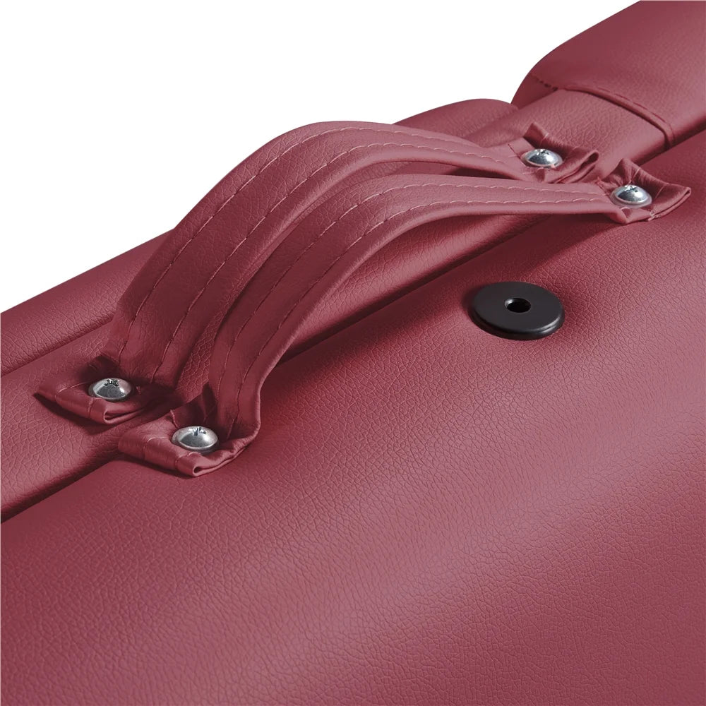 Burgundy Portable Massage Table with Backrest W77358