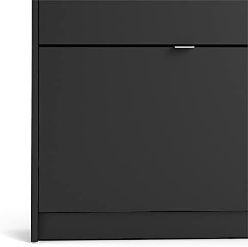 Black Matte 4 Drawer Shoe Cabinet T868