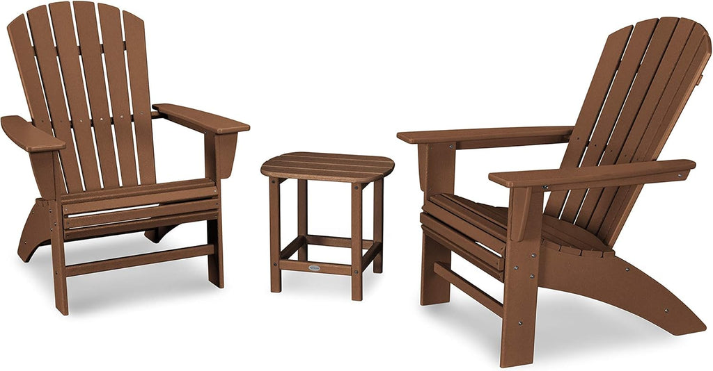 3-Piece Curveback Adirondack Chair Set with Side Table L4225