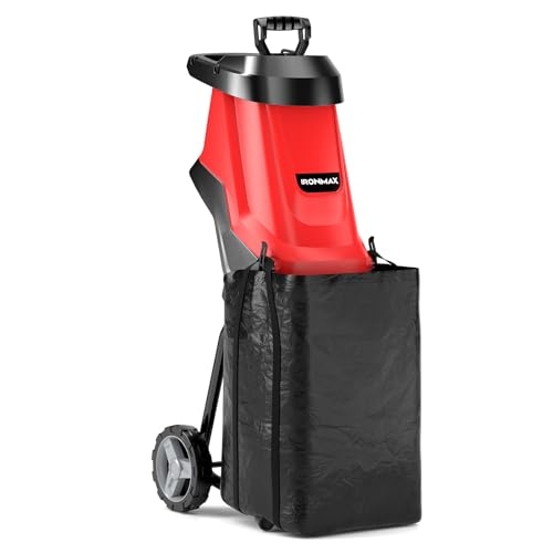 15 Amp Corded Electric Wood Chipper Shredder with Collection Bag V829350