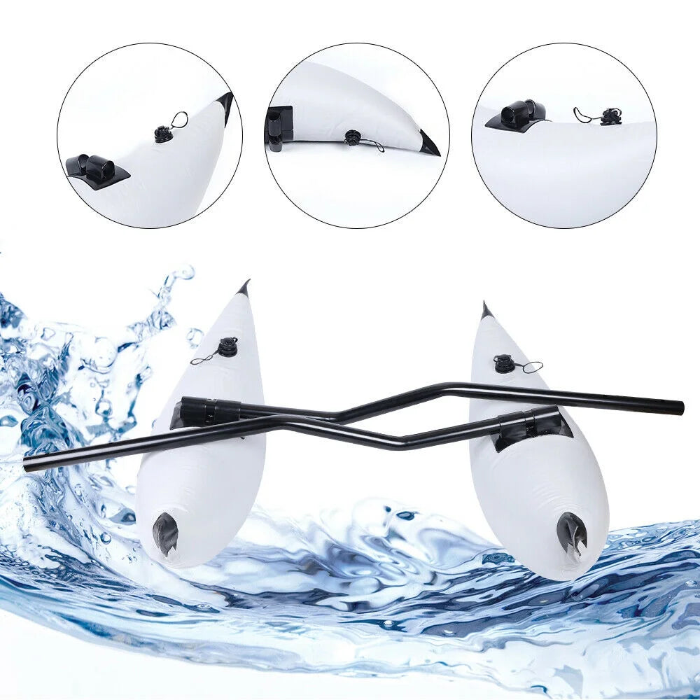 2 Pack PVC Inflatable Kayak Outrigger Stabilizer Y798