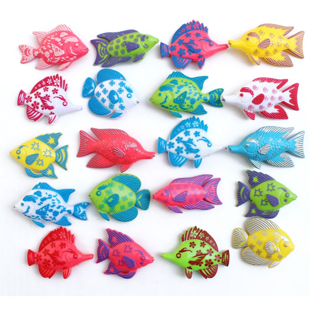 Magnetic Fishing Toy Set with 1 Fishing Rod and 6 Fishes Q12800