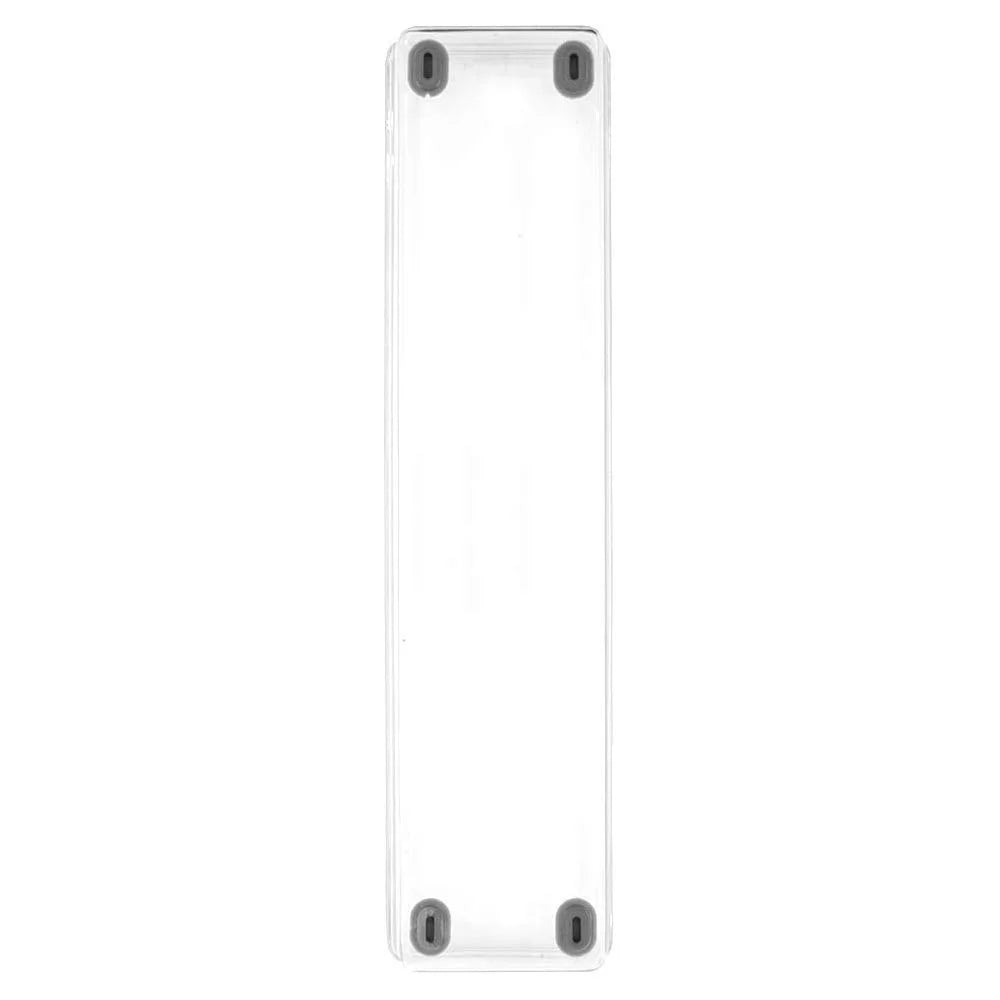 Clear Plastic Drawer Organizer Tray, 13 x 3 Inches, Non Slip Base J2524