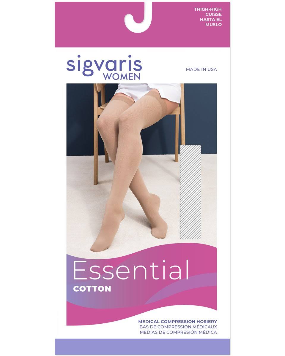 Cotton Thigh High, 30-40 mmHg Y3324