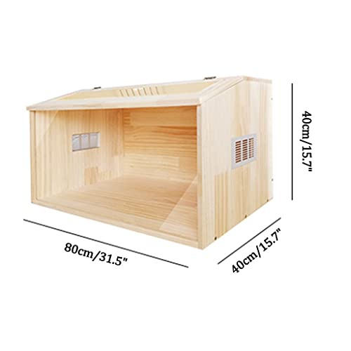 Wooden Hamster Cage Reptile Terrarium Small Animals House Habitat Hutch W2908