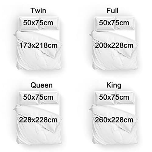 3D Print Kitty Quilt Cover Set with Pillowcase N983297