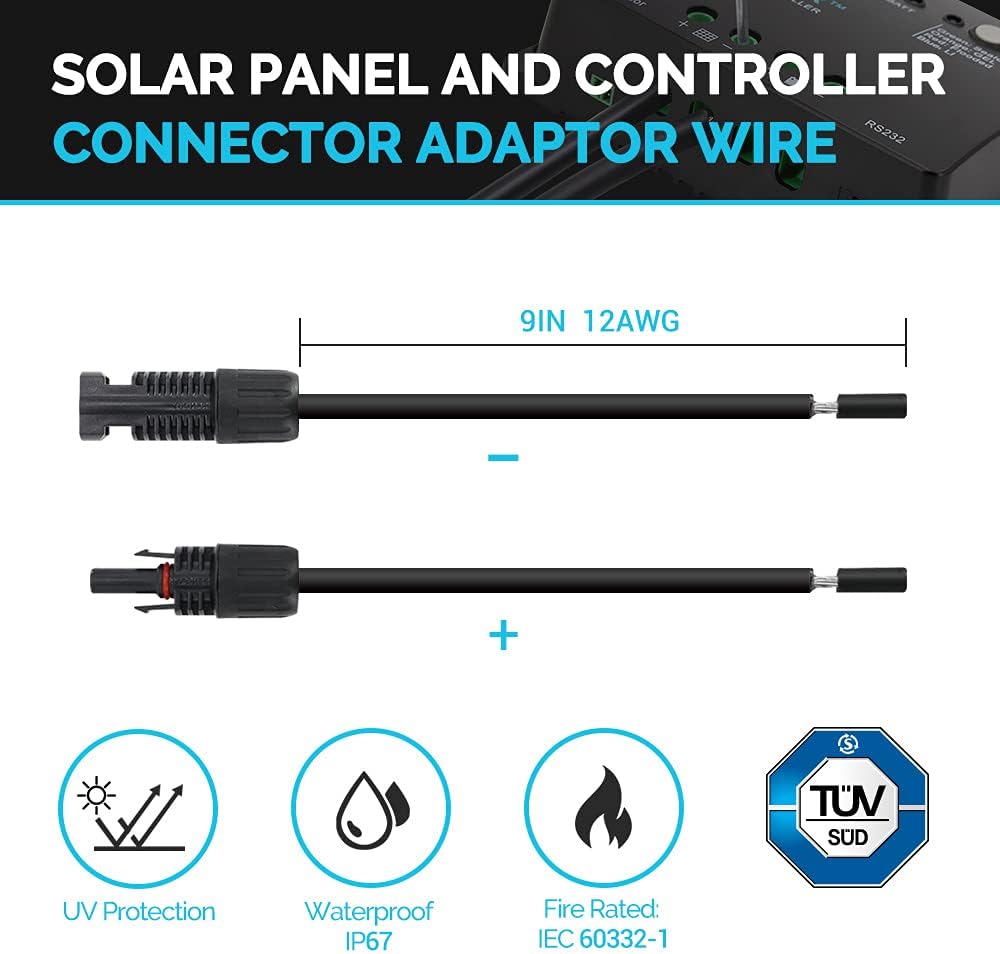 400 Watt 12 Volt Monocrystalline Solar Panel Bundle Kit with 4 pcs 100W Panel and 30A PWM Charge Controller C556356